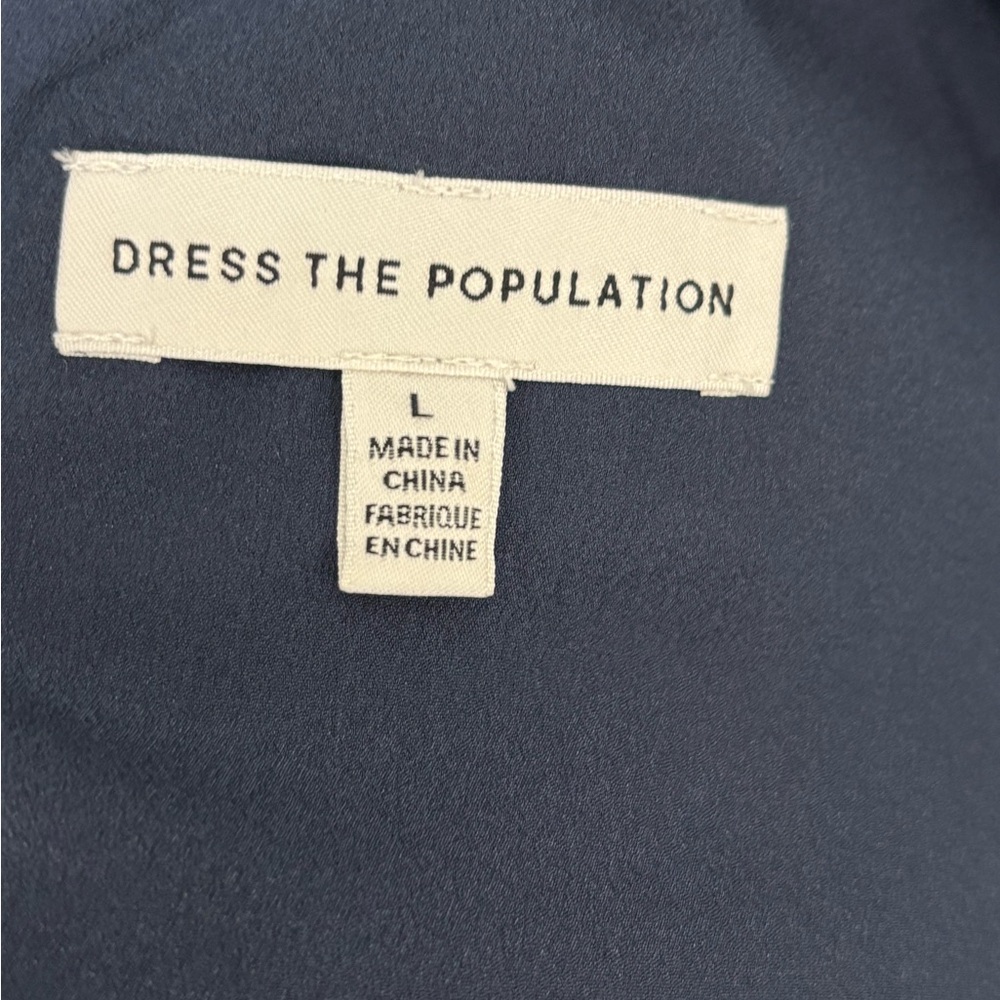 Dress the Population Alondra Blouson Sheath Dress Size: L - Picture 6 of 7
